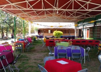 Todo listo para la celebración del día de las madres en la Palapa Campestre de Gil