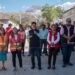 Entrega autoridad municipal de Tlacolula, obra de pavimentación a base de concreto hidráulico