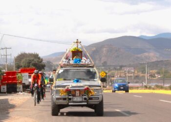 Retornó a Tlacolula la XXX Caravana ciclista que visitó el santuario de la virgen de Juquila