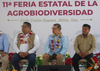 Participa presidente municipal de la Villa de Mitla, Luis Armando Olivera López en la 11a Feria de la Agrobiodiversidad