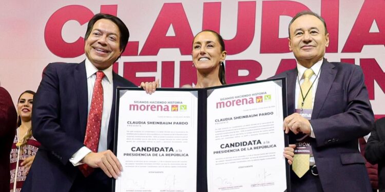 Avala Morena la candidatura presidencial de Claudia Sheinbaum Pardo