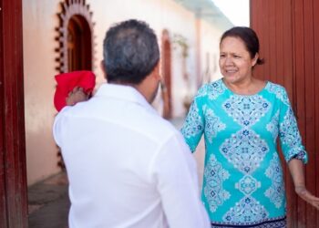 René Rosch, se mostró satisfecho del recibimiento de vecinos